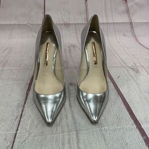 Sophia Webster Silver Metallic Coco Crystal Pump Heels Size 41 EU 11 US